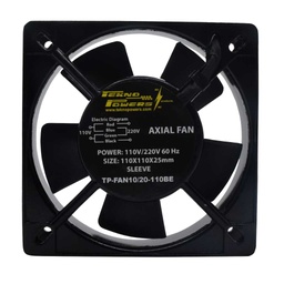 [TP-FAN10/20-110BE] TP-FAN10/20-110BE — VENTILADOR CON BALERO 110/220VCA 110X110X25mm, CFM49-58