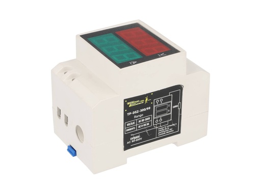 [TP-D52-300/99] TP-D52-300/99 — MEDIDOR DIGITAL VOLT/AMP, 80-300V/99.9AMONTAJE EN RIEL DIN DONA INTERIOR