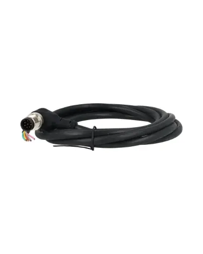 [TP-M12-8MA2] TP-M12-8MA2 — CONECTOR M12, 8PIN MACHO ANGULO, 2 MTS.