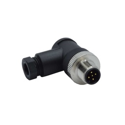 [TP-CM12-5AM] TP-CM12-5AM — CONECTOR M12, 5 PIN MACHO ANGULO