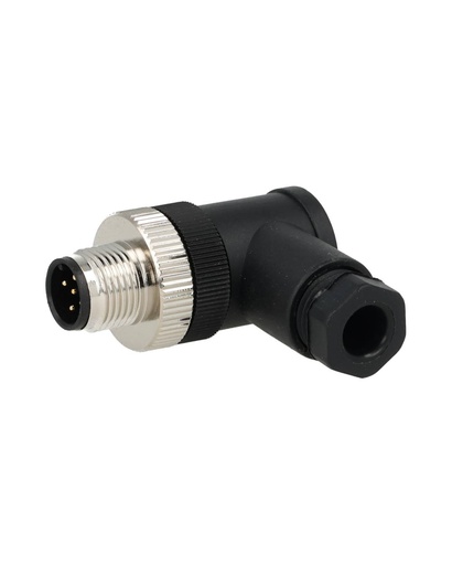 [TP-CM12-5AM] TP-CM12-5AM — CONECTOR M12, 5 PIN MACHO ANGULO