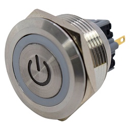 [TP-ML30-PR24] TP-ML30-PR24 — INTERRUPTOR METALICO 30mm 24V ON-OFFCON SIMBOLO DE ON OFF