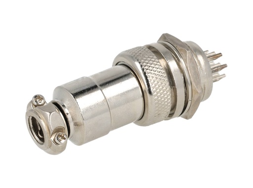 [TP-GX20-10P] TP-GX20-10P — CONECTORES (PAR GX20 10 PIN MACH/HEMBRAPARA PANEL Y EXTENCION 7A/ 125VCA, 20mm