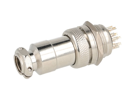 [TP-GX20-12P] TP-GX20-12P — CONECTORES (PAR GX20 12 PIN MACHO/HEMBRA PARA PANEL T EXTENSION 7A/125VCA, 20mm