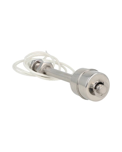 [TP-LS100] TP-LS100 — FLOTADOR DE NIVEL MINI RECTO 100mm/ACEROINOX. 250VCA/24VCDE 0.8A ROSCA 1/8 