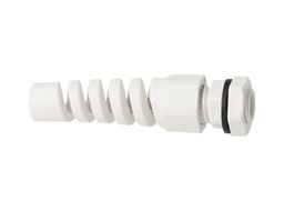 [CGF-PG7] CONECTOR GLAND.GRIS C/ESPIRAL PG7 6MM (1, /4) POLIAMIDA  INCLUYE TUERCA Y SELLO,BARRENO 7/16