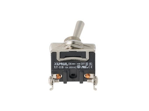[XT-11B] XT-11B — INTERRUPTOR DE PALANCA 2 TORNILLOS, ON-OFF,  125/277VAC