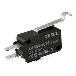 [XV-154-1C25] XV-154-1C25 — MICROSWITCH PALANCA CURVA 16A 250V