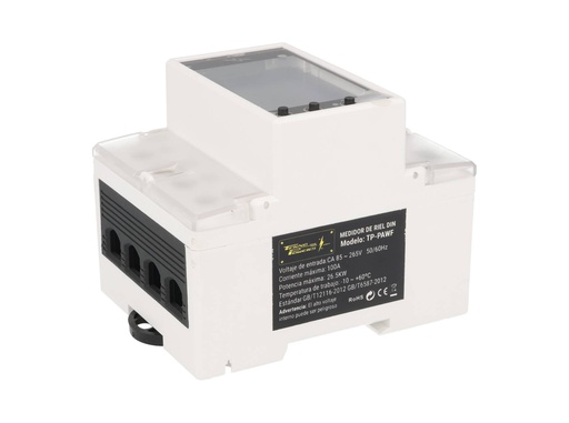 [TP-PAWF] TP-PAWF — ANALIZADOR DE ENERGÍA CON WI FI, 8 FUNCIONES CON ALARMA,100AMP. 220VCA
