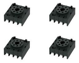 [PG-08-PK4] Base Redonda Para Relevador 8 Pin Montaje En Panel Pg-08 4pz