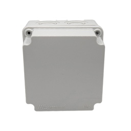 [40201205] 40201205 — CAJA CON KNOCKOUTS PRE-PERFORADOS PLASTICA ABS DE CONEXIONES 117X117X105.5MM. GRIS IP67