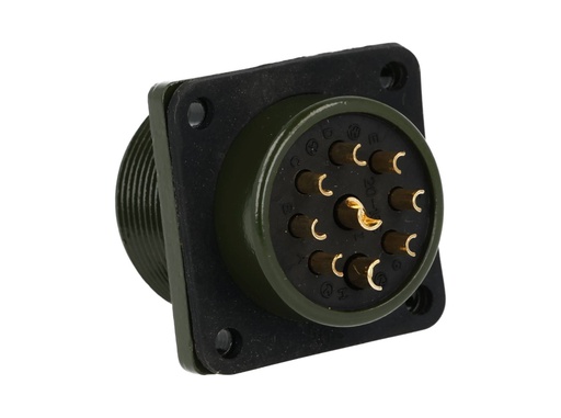 [TP-MPK-9PM-2] TP-MPK-9PM-2 — CONECTOR MILITAR PLUG (MACHO) (PANEL) 9P