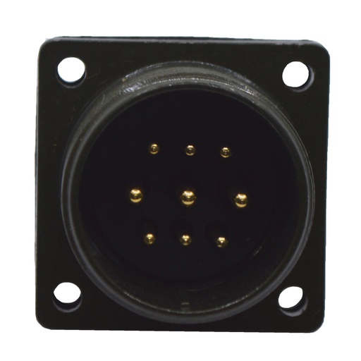 [TP-MPK-9PM-3] TP-MPK-9PM-3 — CONECTOR MILITAR PLUG (MACHO) (PANEL) 9P