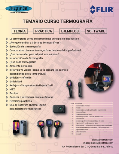 [CURSO-FLIR] CURSO-FLIR — CURSO de Termografía presencial 6 horas - 2025