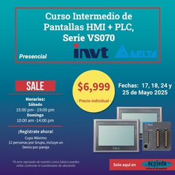 [CURSO-INTER-1] CURSO PLC + HMI Intermedio — Mayo 17, 18, 24 y 25      *Precio individual*